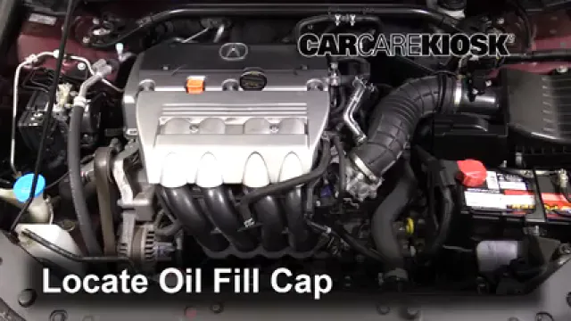 2012 Acura TSX 2.4L 4 Cyl. Wagon Aceite Agregar aceite